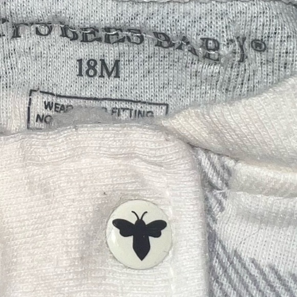 Burt’s Bees Checked Green Baby Sleeper Size 18 Months - Picture 4 of 6